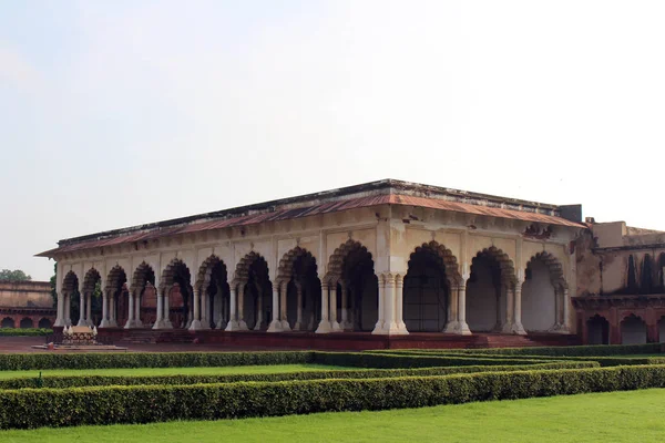 Magnífico Detalhe Arquitetura Dentro Complexo Forte Agra Tomado Índia Agosto — Fotografia de Stock