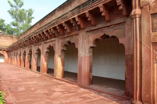 Wspaniałe Szczegóły Architektury Kompleksie Agra Fort Podjęte Indiach Sierpień 2018 — Zdjęcie stockowe