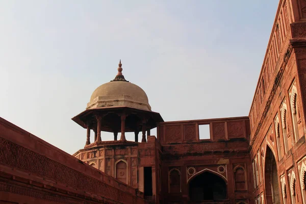Architecture Des Cours Des Jardins Intérieur Complexe Agra Fort Prise — Photo