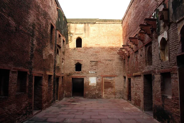 Arquitectura Patios Jardines Dentro Del Complejo Agra Fort Tomado India — Foto de Stock