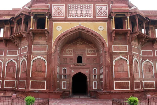 Die Alten Türen Und Fenster Rund Die Agra Fort Aufgenommen — Stockfoto