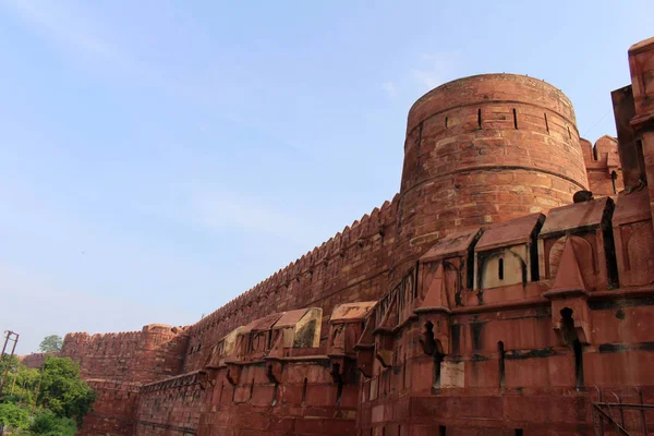 Magnífico Detalle Arquitectura Dentro Del Complejo Agra Fort Tomado India —  Fotos de Stock