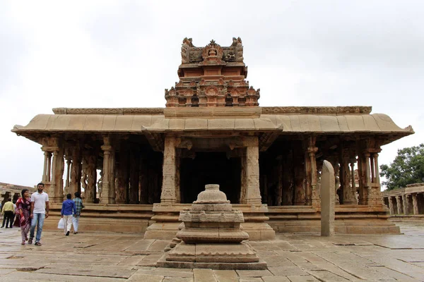 Las Esculturas Alrededor Probablemente Del Templo Sri Krishna Hampi Tomado — Foto de Stock