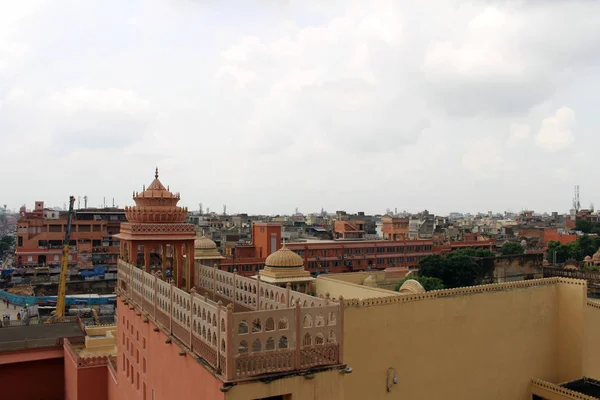 Vista Desde Azotea Hawa Mahal Jaipur Tomado India Agosto 2018 — Foto de Stock