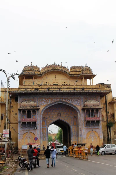 Middle Jaipur City Jantar Mantar Hawa Mahal City Palace Taken — Stock Photo, Image