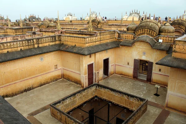 Terraza Azotea Del Fuerte Nahargarh Colina Jaipur Tomado India Agosto —  Fotos de Stock