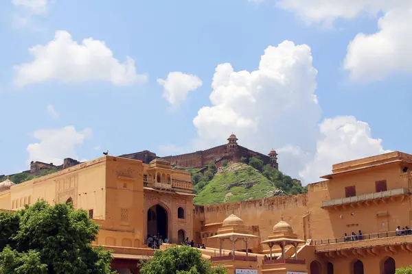 Jaigarh Visto Desde Fuerte Ámbar Amer Tomado India Agosto 2018 — Foto de Stock