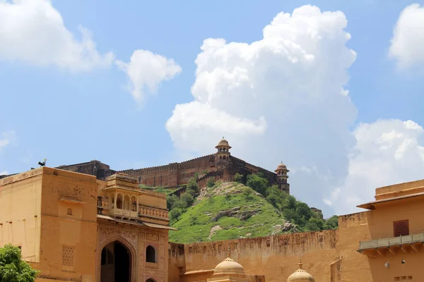 Jaigarh Visto Desde Fuerte Ámbar Amer Tomado India Agosto 2018 — Foto de Stock