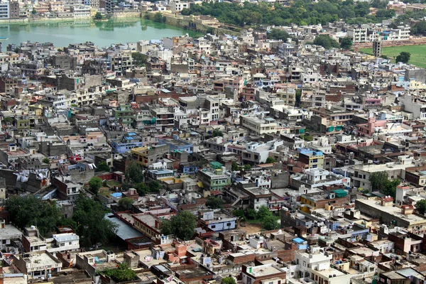 Nahargarh Fort Hill Dan Görüldüğü Gibi Jaipur Şehir Hindistan Ağustos — Stok fotoğraf