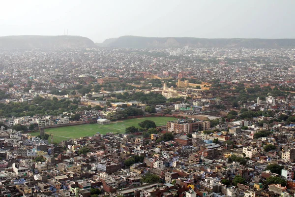 Nahargarh Fort Hill Dan Görüldüğü Gibi Jaipur Şehir Toplayan Hindistan — Stok fotoğraf