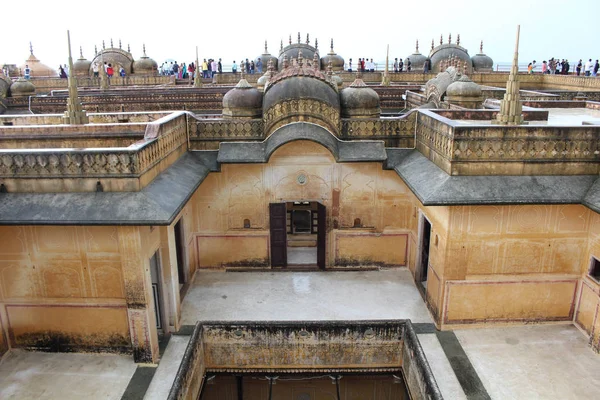 Terraza Azotea Del Fuerte Nahargarh Colina Jaipur Tomado India Agosto —  Fotos de Stock