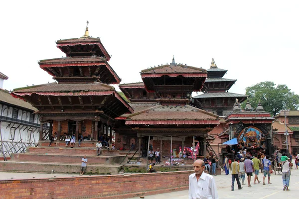 加德满都杜巴广场在市中心 2018年8月在尼泊尔拍摄 — 图库照片