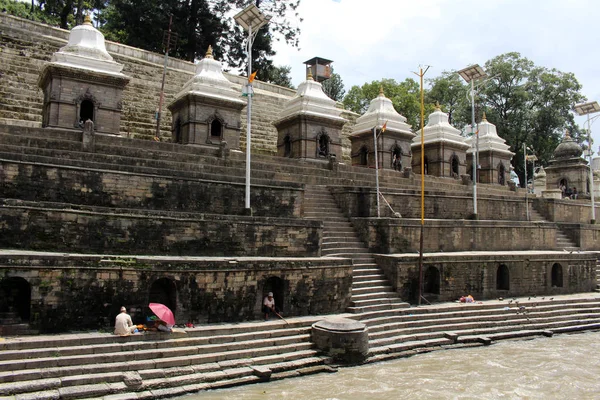 Population Locale Fait Quelque Chose Autour Temple Pashupatinath Katmandou Prise — Photo