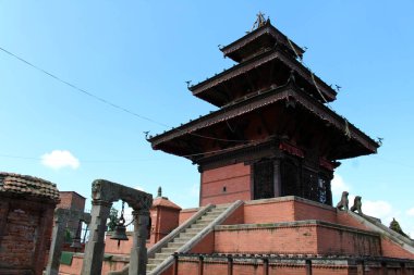 The interesting architecture of temples around the old town in Dhulikhel (which famous for trekking). Taken in Nepal, August 2018. clipart