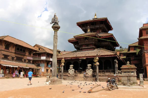 Details Temples Bhaktapur Durbar Square Reconstruction Taken Nepal August 2018 — Stock Photo, Image