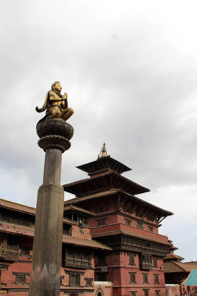 Храм Кришны Мандир Площади Патан Дурбар Снято Непале Август 2018 — стоковое фото