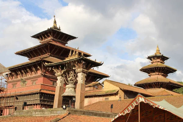 Impressionante Arquitetura Praça Patan Durbar Tomado Nepal Agosto 2018 — Fotografia de Stock