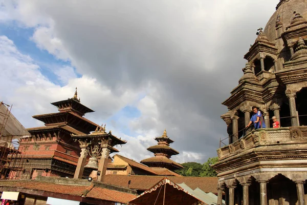 帕坦杜巴广场令人印象深刻的建筑 2018年8月在尼泊尔拍摄 — 图库照片