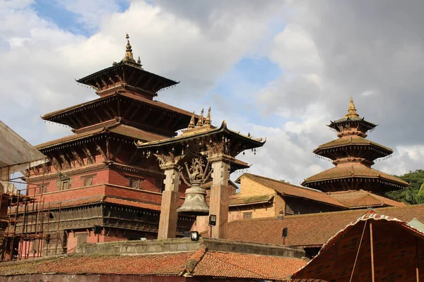 Die Beeindruckende Architektur Des Patan Durbar Square Aufgenommen Nepal August — Stockfoto