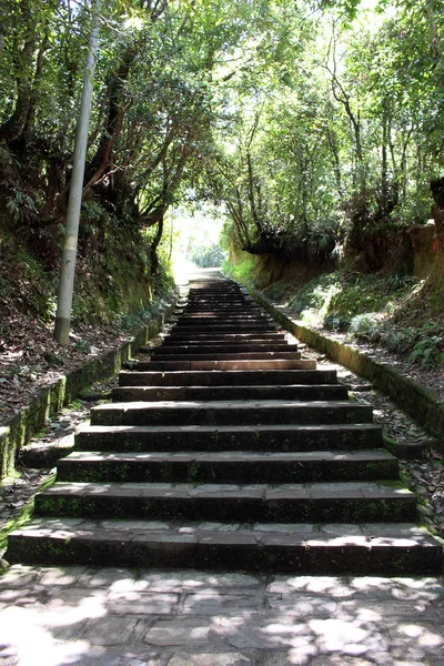 Σκάλες Στο Δρόμο Μέχρι Τον Προορισμό Dhulikhel Λόφο Λαμβάνονται Στο — Φωτογραφία Αρχείου