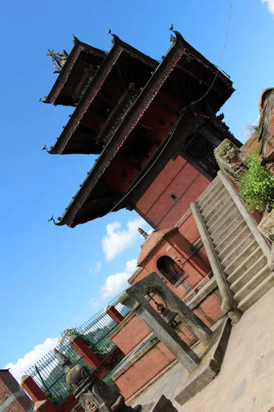 Interesting Architecture Temples Old Town Dhulikhel Which Famous Trekking Taken — Stock Photo, Image