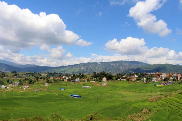 Ricefield Навколо Шосе Між Dhulikhel Катманду Взяті Непалі Сер 2018 — стокове фото