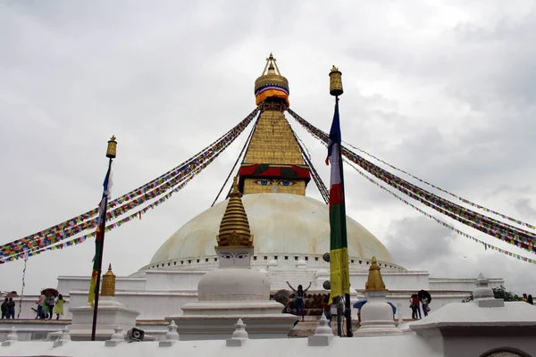 Magnifique Stupa Géant Boudhanath Katmandou Prise Népal Août 2018 — Photo