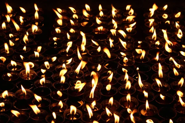 Incendio Una Habitación Alrededor Del Complejo Boudhanath Stupa Katmandú Tomado —  Fotos de Stock