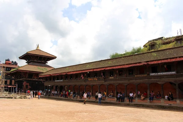 Okolí Bhaktapur Durbar Square Rekonstrukci Dědictví Unesco Kathmandu Valley Přijata — Stock fotografie