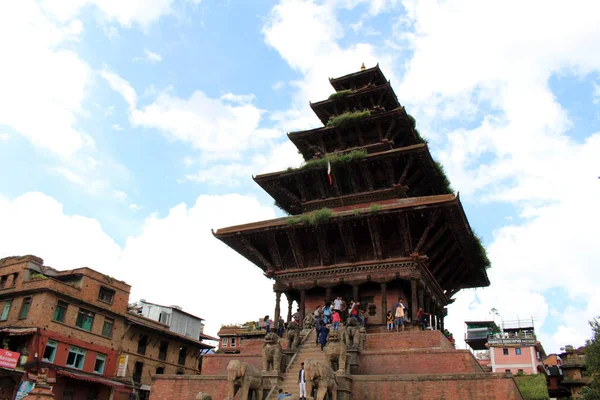 Der Prominente Nyatapola Tempel Den Bhaktapur Durbar Platz Kathmandu Tal — Stockfoto