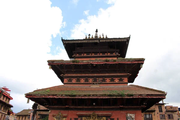 Bhairava 纳特寺巴德岗杜巴广场建筑群的细节 2018年8月在尼泊尔拍摄 — 图库照片