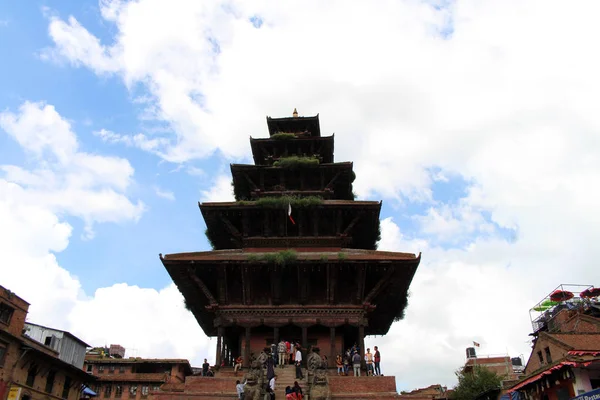 Der Prominente Nyatapola Tempel Den Bhaktapur Durbar Platz Kathmandu Tal — Stockfoto