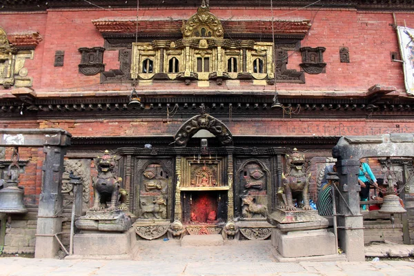 Detalhes Templo Bhairava Nath Complexo Bhaktapur Durbar Square Tomado Nepal — Fotografia de Stock