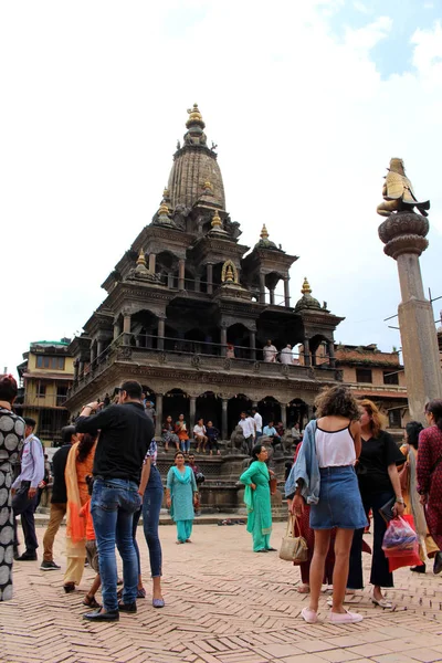 Templo Khrisna Mandir Patan Durbar Square Tomado Nepal Agosto 2018 — Fotografia de Stock