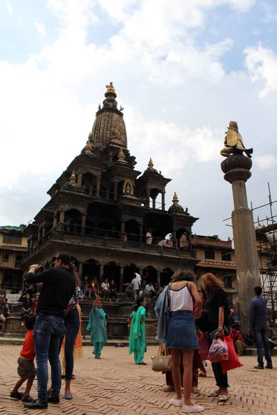 Templo Khrisna Mandir Patan Durbar Square Tomado Nepal Agosto 2018 — Fotografia de Stock