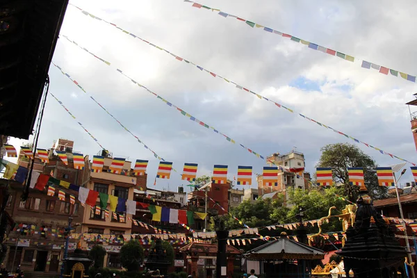 Canlı Patan Durbar Meydanı Yakın Bir Stupa Oldukça Bir Anda — Stok fotoğraf