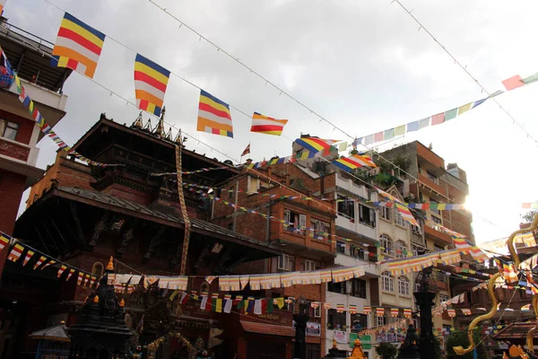 Canlı Patan Durbar Meydanı Yakın Bir Stupa Oldukça Bir Anda — Stok fotoğraf