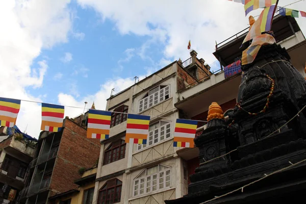 Canlı Patan Durbar Meydanı Yakın Bir Stupa Oldukça Bir Anda — Stok fotoğraf