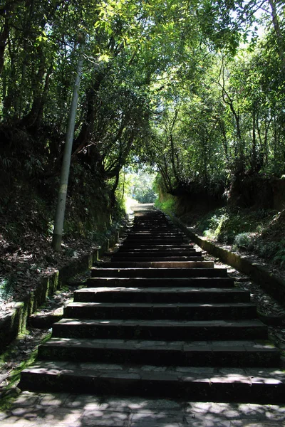 Treppen Auf Dem Weg Zum Hügel Dhulikhel Aufgenommen Nepal August — Stockfoto