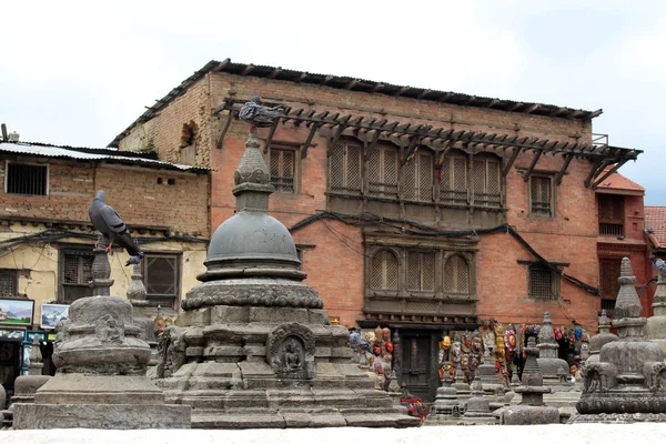 Översättning Fåglarna Runt Swayambhunath Stupa Eller Monkey Temple Kathmandu Tagit — Stockfoto