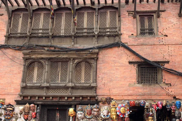 Перевод Местные Продавцы Туристы Паломники Swayambhunath Monkey Temple Катманду Снято — стоковое фото