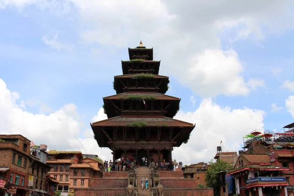 Der Prominente Nyatapola Tempel Den Bhaktapur Durbar Quadratischen Komplex Kathmandu — Stockfoto