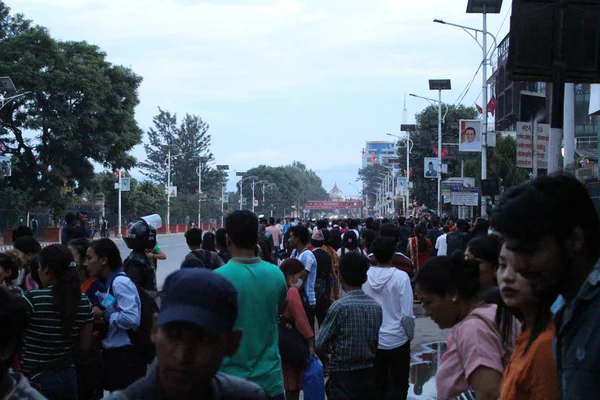 Lokale Mensen Wachten Van Ambtenaren Waarschijnlijk Van Bimstec Landen Geschiedde — Stockfoto