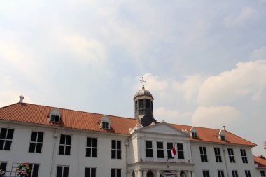 Vali ofisi (Gouverneurskantoor) Mimarlık Müzesi Fatahillah Kota Tua Eski kentte şimdi. Jakarta, Ekim 2018 alınan.