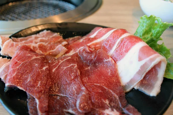 Prânz Stabilit Gyu Kaku Restaurant Japonez Yakiniku Luată Jakarta Indonezia — Fotografie, imagine de stoc