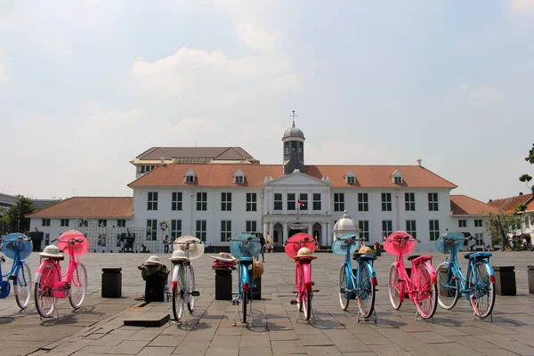 Bicicletas Coloridas Kota Tua Cidade Velha Uma Grande Atração Turística — Fotografia de Stock