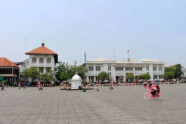 Oude Koloniale Gebouwen Rond Kota Tua Oude Stad Een Belangrijke — Stockfoto