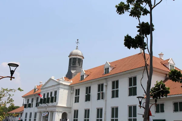 Los Antiguos Edificios Coloniales Alrededor Kota Tua Casco Antiguo Una — Foto de Stock