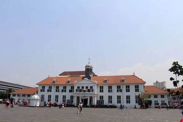 Los Antiguos Edificios Coloniales Alrededor Kota Tua Casco Antiguo Una — Foto de Stock