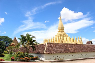Ünlü Patuxai, Vientiane, şehrin yerlerinden biri. Laos'ta, Temmuz 2015 alınan.
